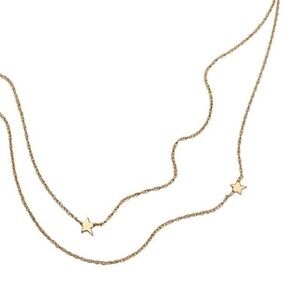 Jennifer Zeuner - Gold Star Double Necklace